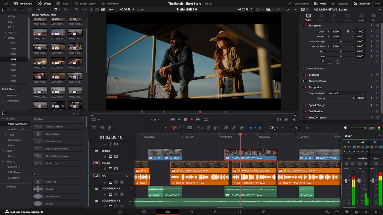DaVinci Resolve Studio Edit Page